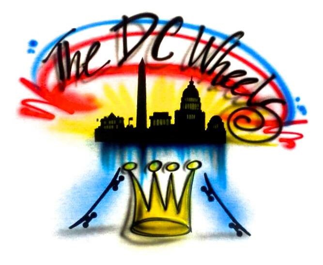 The DC Wheels horizon of DC Skateboards resting on a crown